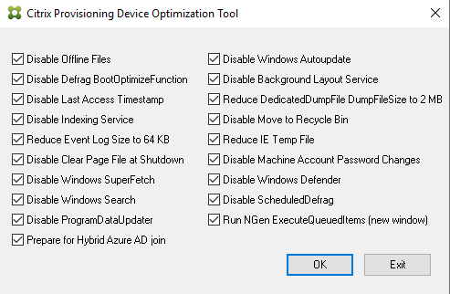 Citrix PVS Optimierung — brauche ich das noch? ctx optimizer